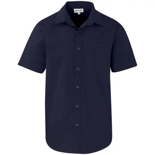 Mens Short Sleeve Empire Shirt Navy Front
